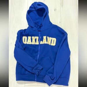 Oakland Blue Zippup Hoodie